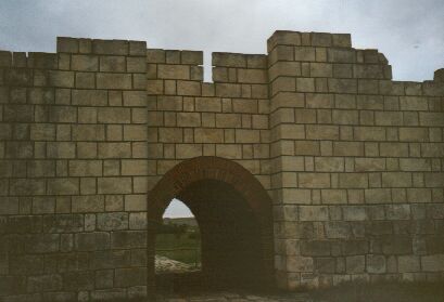 Restored gate in Bulgaria's first capital, Pliska