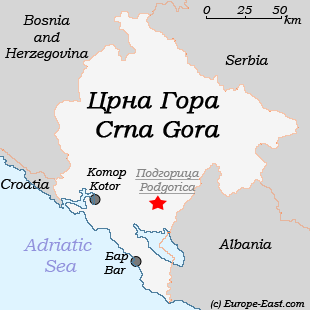 Clickable Map of Montenegro