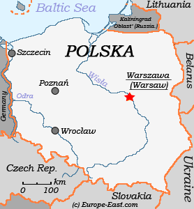 Clickable map of Poland
