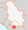 Location of Prizren