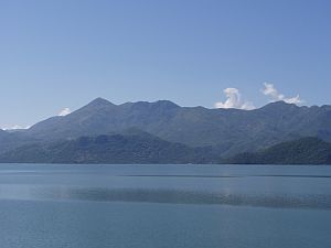 Landscape around the large Lake Shkoder