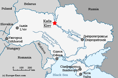 Clickable Map of the Ukraine