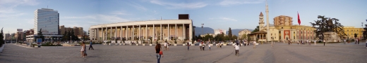 Tirana: Skenderbeg Square in the heart of the capital