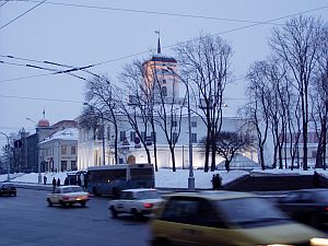 The old town hall of Minsk