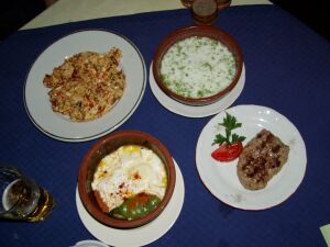 Typical Bulgarian Meal