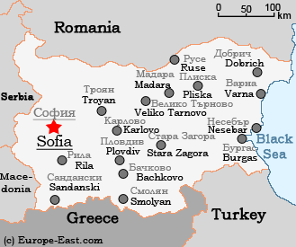 Clickable Map of Bulgaria