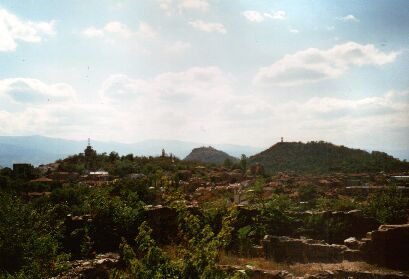 View from the Eumolpias ruins to the centre of Plovdiv
