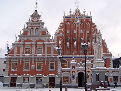 Riga: Typical Hanseatic league architecture: The Guild House of Blackheads