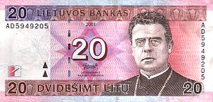 20 Lithuanian Litu bill