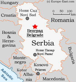 Clickable Map of Serbia