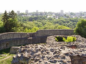 Ruins of the fortress of Suceava