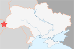 Location of Uzhgorod